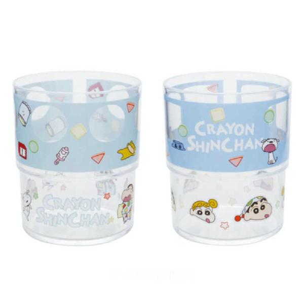 小森樹脂　コップ 200ml クレヨンしんちゃん プラスチック 2個入り パジャマ　471699