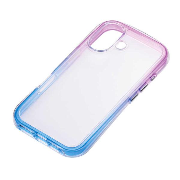 サンクレスト AIR SHOCK MAX iPhone16 パープル×ブルー i38FiJA03