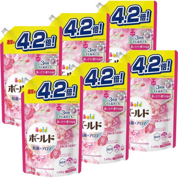 P＆G　ボールド　プレミアムブロッサム　抗菌＋アロマ　超特大　780g　20袋P Amazon | 【まとめ買い】P&G ボールド 洗濯洗剤 液体 プレミアム