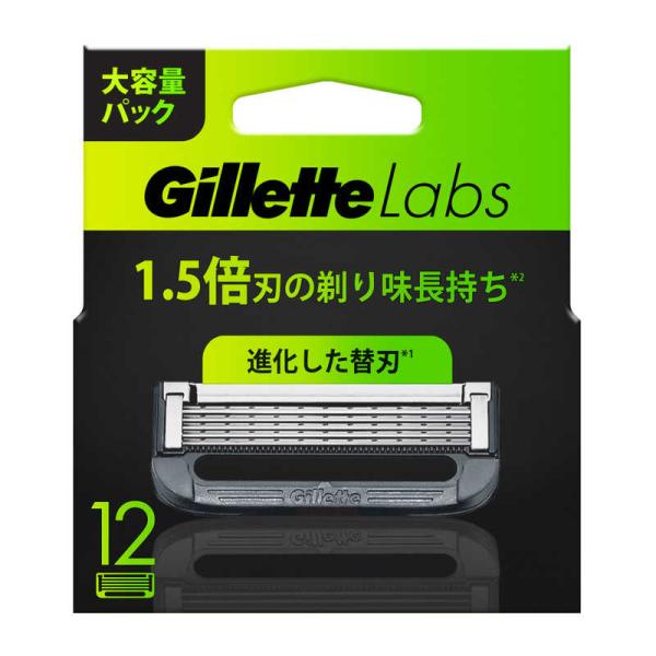 P＆G　ジレットラボ角質除去バー搭載替刃12B 替刃12個入　