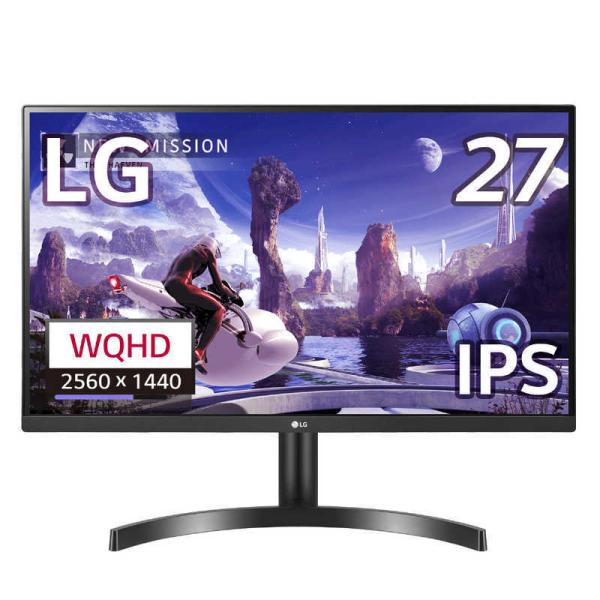 LG PCモニター ブラック [27型 /WQHD(2560×1440） /ワイド] 27QN600 