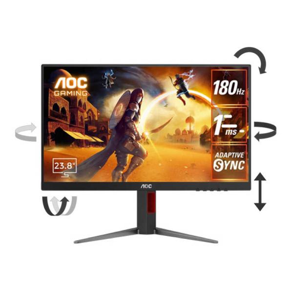 AOC 23.8型フレームレスモニター AOC 23.8型フレームレスモニター AOC、IPSパネル搭載で165Hz/1ms