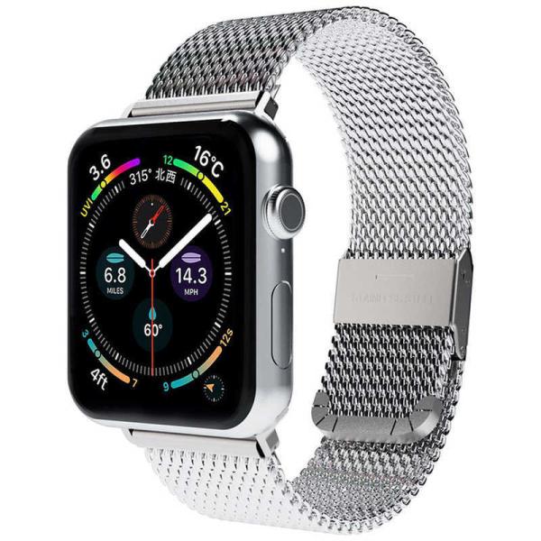 ROA�@CLIP MESH BAND for Apple Watch 41 / 40 / 38mm �V���o�[ miak (�~�A�b�N)�@SMAMAW3840SL