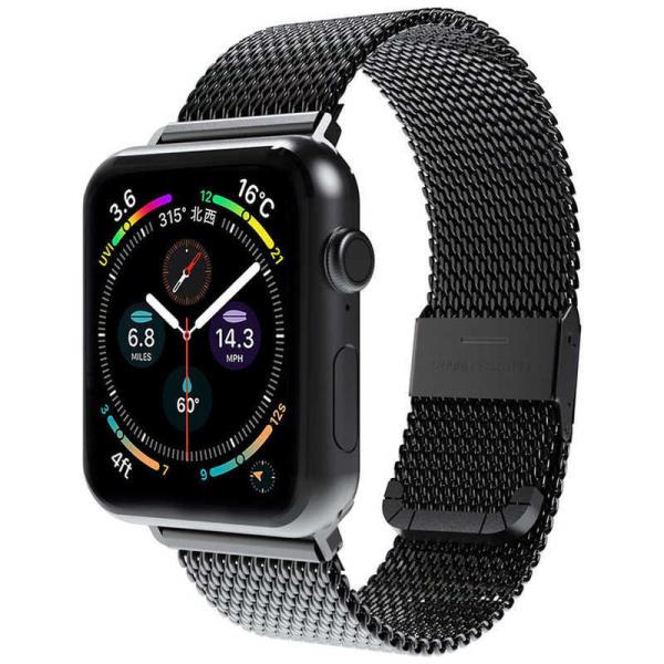 ROA�@CLIP MESH BAND for Apple Watch 45/ 44/ 42mm �u���b�N�@SMAMAW4244BK