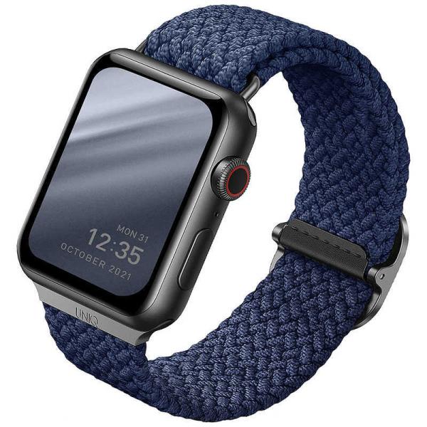 KENZAN�@ASPEN BRAIDED APPLE WATCH STRAP  (OXFORD BLUE) �@UNIQ40MMASPOBLU