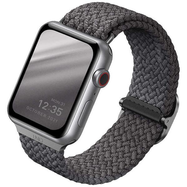 KENZAN�@ASPEN BRAIDED APPLE WATCH STRAP  (GREY) �@UNIQ44MMASPGRY