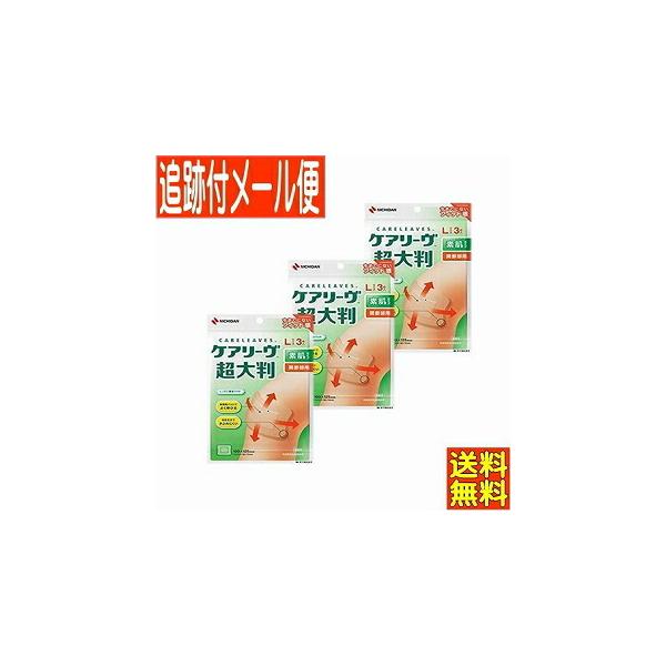他サイト： 【3個セット】ケアリーブ超大判 Ｌサイズ ニチバン 【メール便送料無料/3個セット】の商品画像