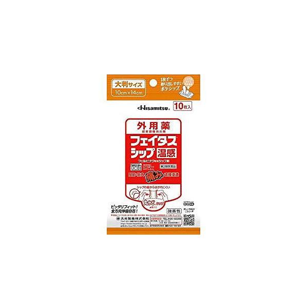 【第2類医薬品】フェイタスシップ 温感 10枚入