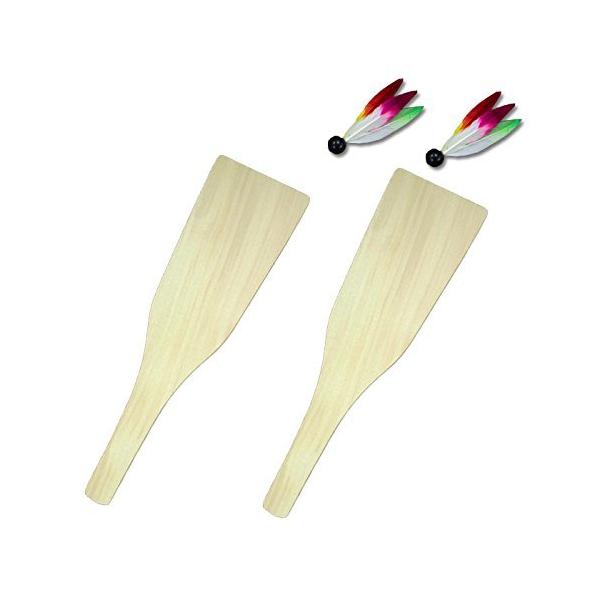 【商品名】　工作キット 羽子板はごいた２枚（羽根付き） 【商品説明】　・伝統おもちゃを作って遊んでみませんか？・木製の羽子板（無着色）です。・絵を描いたり、彫刻したり、 オリジナル羽子板が作れます。・羽子板が２枚、羽根が２個のセットになりま...