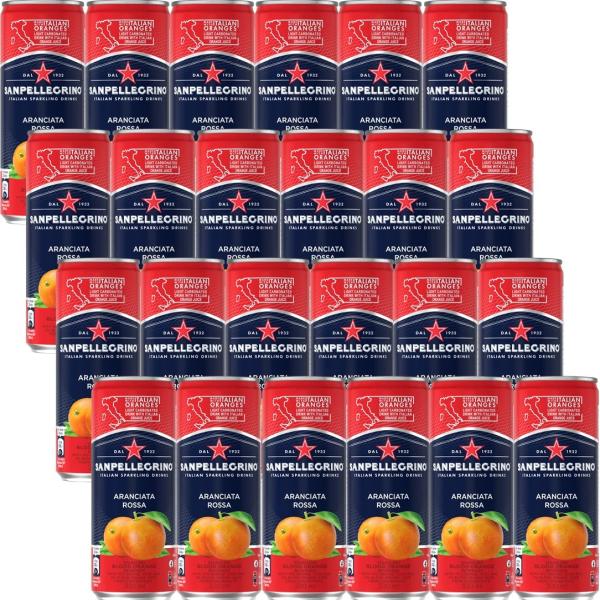 SANPELLEGRINO(サンペレグリノ) イタリアン スパークリングドリンク アランチャータ・ロッサ ( ブラッドオレンジ ) 330m