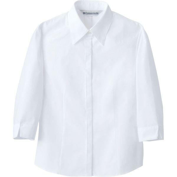 住商モンブラン Careermate（キャリアメイト） シャツ レディス 7分袖 白 7号 MC7151 1枚（直送品）