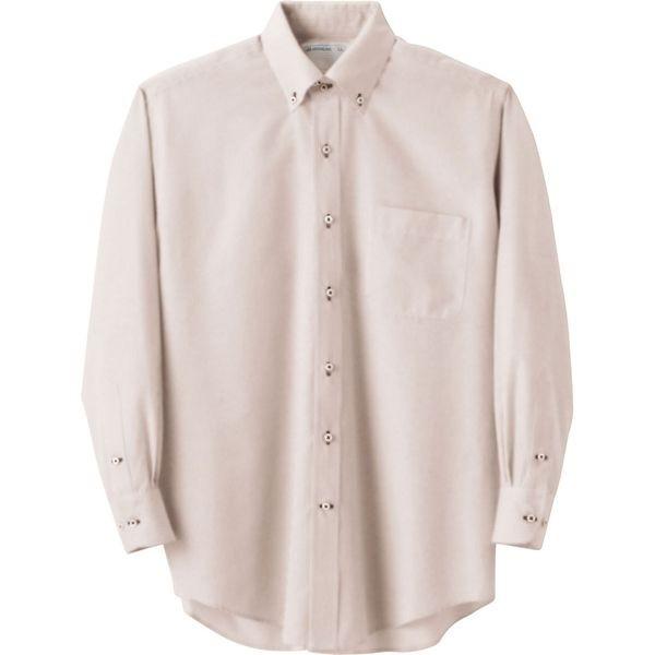 住商モンブラン Careermate（キャリアメイト） シャツ 兼用 長袖 ベージュストライプ M MC7377 1枚（直送品）