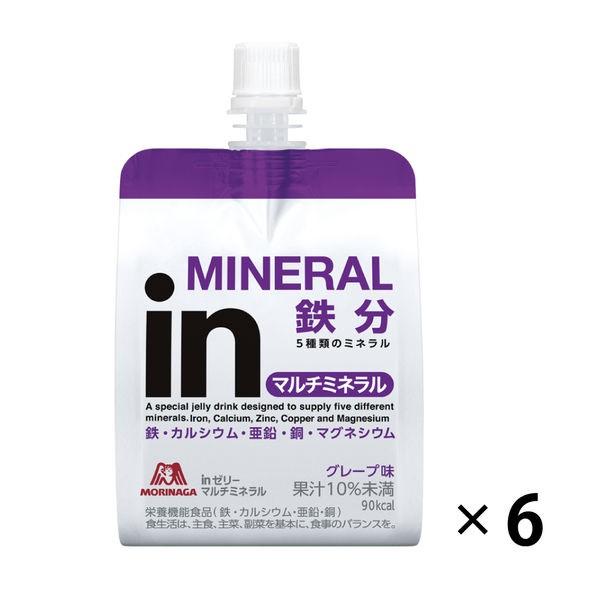 inゼリー（インゼリー）マルチミネラル 6個　森永製菓　栄養補助ゼリー　ゼリー飲料