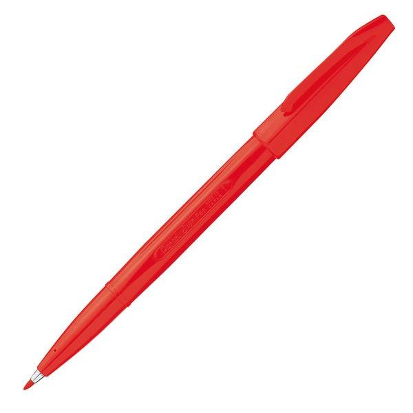 ぺんてる 水性ペン サインペン S520-BD 赤 1セット（5本:1本×5）