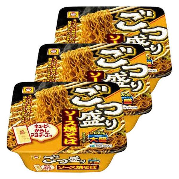 カップ麺　マルちゃん　ごつ盛り　ソース焼そば　171g　1セット（3食）　東洋水産