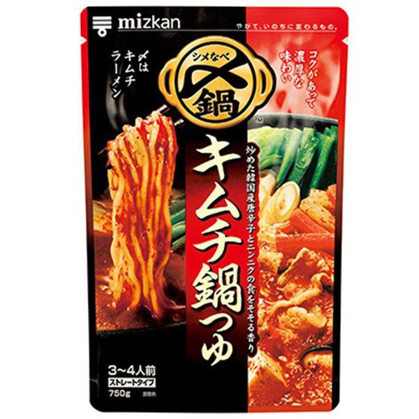 ミツカン 〆まで美味しいキムチ鍋つゆ ストレート 750g 3個