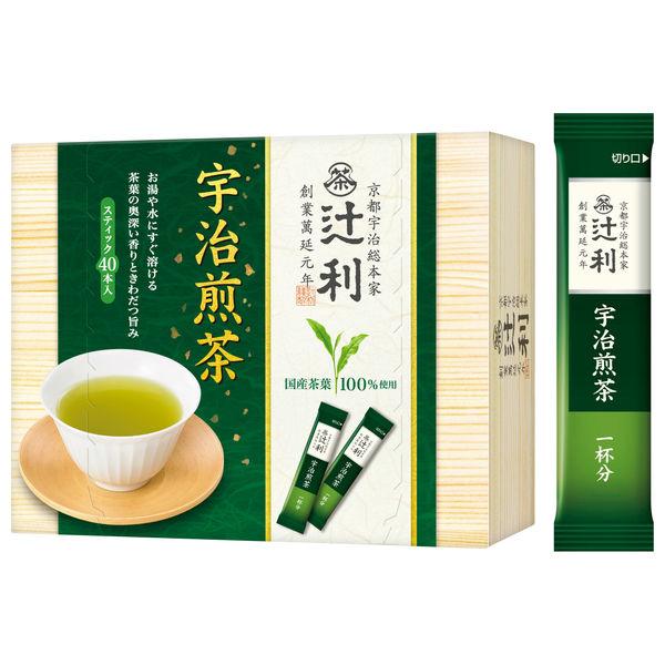 【水出し可】辻利 インスタントスティック 宇治煎茶 1箱(40本入) 【水出し可】辻利 インスタントスティック 宇治煎茶 1箱(40本入)
