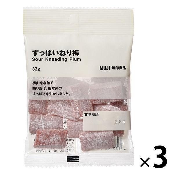 無印良品 すっぱいねり梅 33g 3袋 良品計画 Lohaco Paypayモール店 通販 Paypayモール