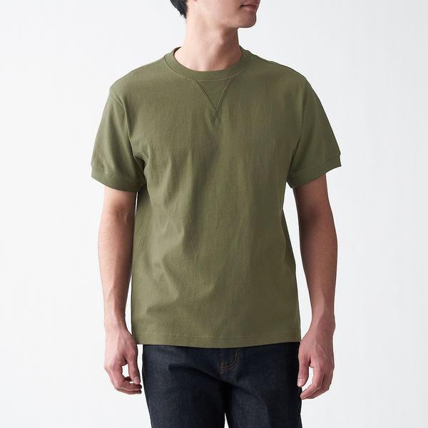無印良品 太番手天竺編みガゼット付tシャツ 紳士 S スモーキーグリーン 良品計画 Lohaco Paypayモール店 通販 Paypayモール