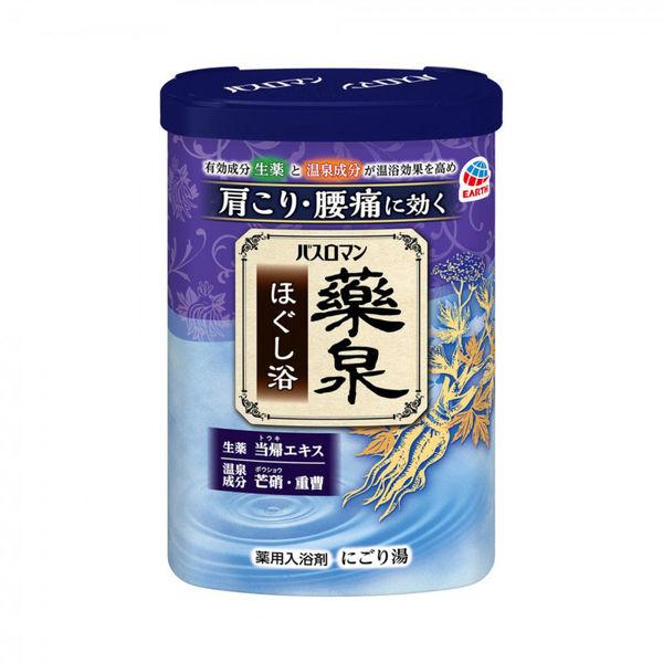 入浴剤 粉末 温泉の素 バスロマン 薬泉 ほぐし浴 600g 乳青色のお湯（にごりタイプ） アース製薬