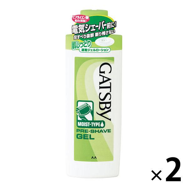 GATSBY（ギャツビー）ジェルローション プレシェーブジェル 電気シェーバー用 140ml 2個 保湿・深剃り・肌荒れ マンダム