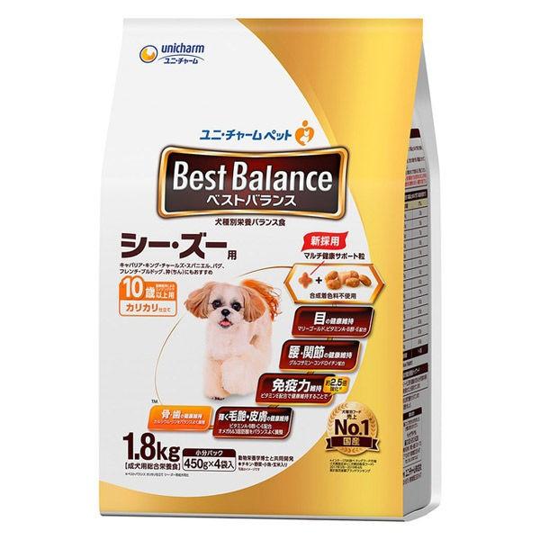 ベストバランス カリカリ仕立て 10歳以上 シーズー用 1 8kg 450g 4袋入 国産 1袋 ユニ チャーム ドッグフード 犬 ドライ Lohaco Paypayモール店 通販 Paypayモール