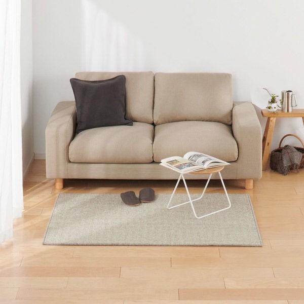 無印良品 ウール原毛色ループパイルラグ グレー 100 140cm 良品計画 Lohaco Paypayモール店 通販 Paypayモール