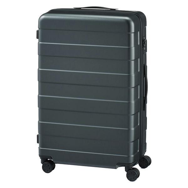 無印良品 バーを自由に調節できる ハードキャリーケース（75L） ダークグレー 良品計画