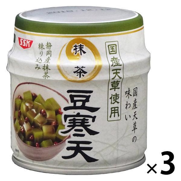 清水食品 伊豆産天草使用 抹茶豆寒天 230g 1セット（3缶）