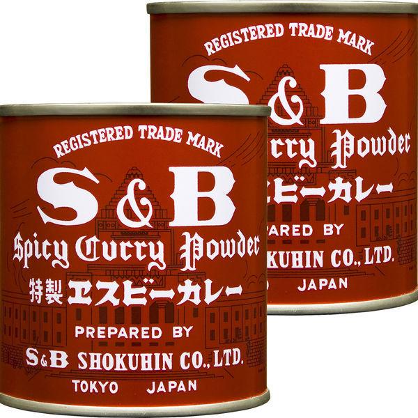 エスビー食品 S&amp;B カレー 84g 2個 赤缶 カレー粉