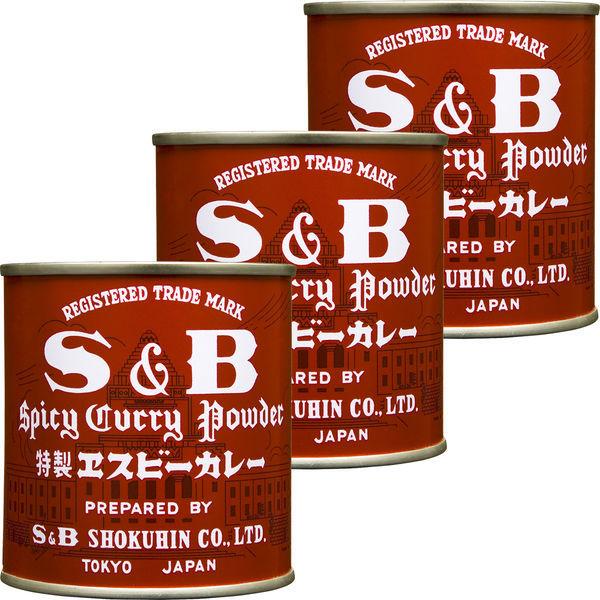 エスビー食品 S&amp;B カレー 84g 3個 赤缶 カレー粉