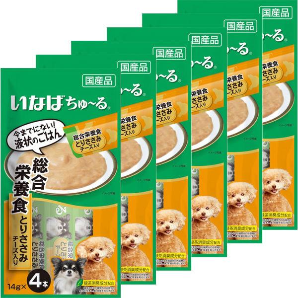 いなば ちゅーる 総合栄養食 とりささみ チーズ入り 国産 14g 4本 6袋 ちゅ る チュール ドッグフード 犬 おやつ Lohaco Paypayモール店 通販 Paypayモール