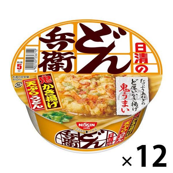 【セール】カップ麺　日清のどん兵衛　かき揚げ天ぷらうどん　97g　1セット（12食入）　日清食品