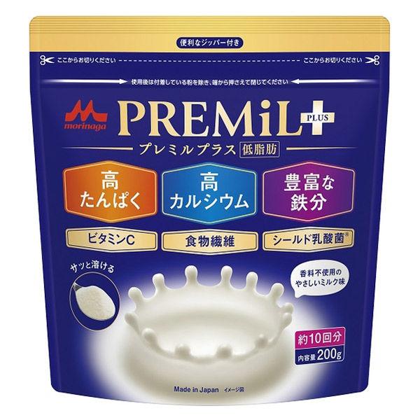 【アウトレット】森永乳業　PREMil PLUS（プレミルプラス）200g　タンパク質　カルシウム　鉄分　ビタミンC　食物繊維　乳酸菌