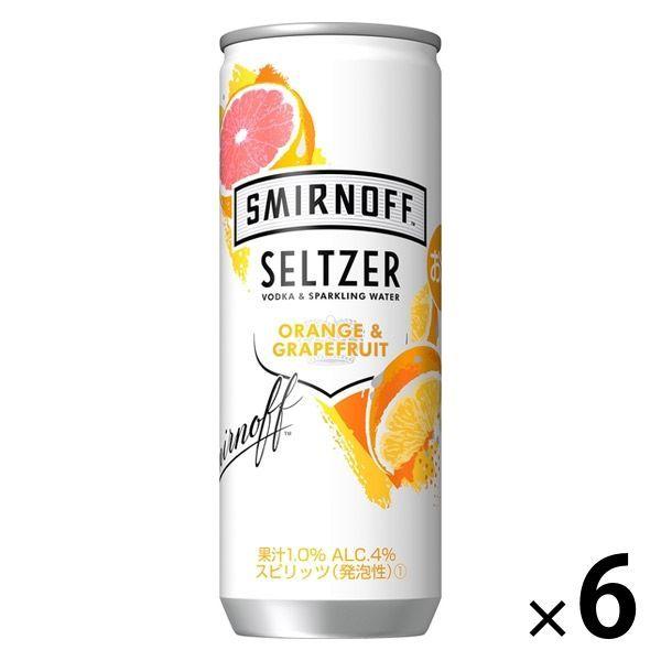 ワゴンセール ハードセルツァー 低カロリー 低糖質 スミノフセルツァー オレンジ グレープフルーツ 250ml 6本 Kr429 Lohaco Yahoo 店 通販 Yahoo ショッピング