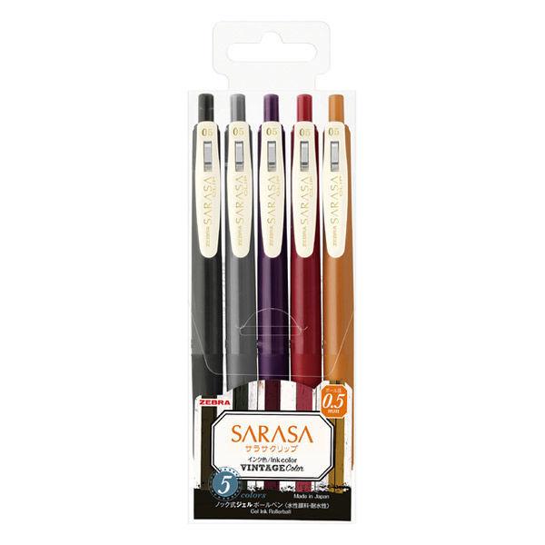 ゲルインクボールペン サラサクリップ ビンテージ2 5色セット 0 5mm Jj15 5c Vi2 ゼブラ Lohaco Paypayモール店 通販 Paypayモール