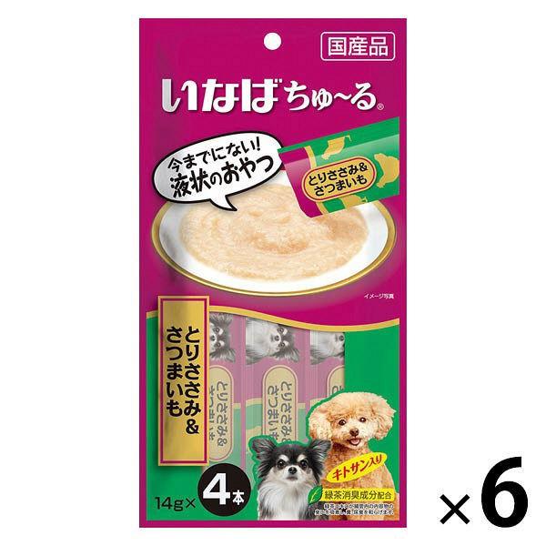 いなば ちゅーる とりささみ さつまいも 国産 14g 4本 6袋 ちゅ る チュール ドッグフード 犬 おやつ Lohaco Paypayモール店 通販 Paypayモール
