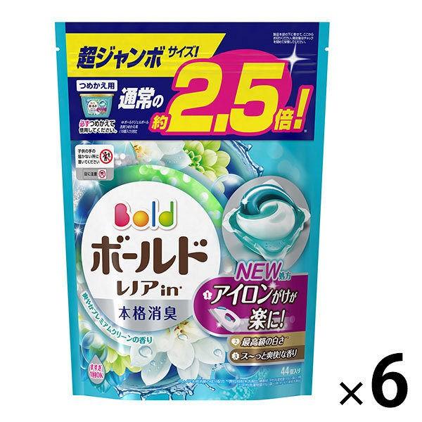 ボールド ジェルボール3d プレミアムクリーン 詰め替え 超ジャンボ 1セット 44粒入 6個 洗濯洗剤 P G Lohaco Paypayモール店 通販 Paypayモール