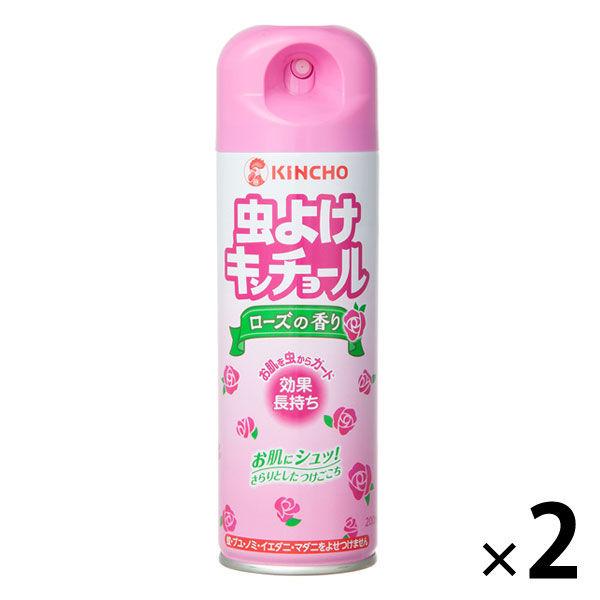 【アウトレット】KINCHO 大日本除虫菊 虫よけキンチョールローズの香り200mL 1セット(2個：1個×2)
