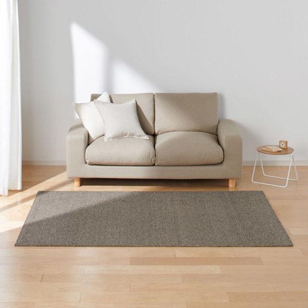 無印良品 麻綿ループパイルラグ ブラウン 140 0cm 良品計画 Lohaco Paypayモール店 通販 Paypayモール