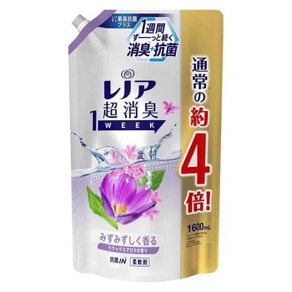 アウトレット レノア 超消臭1week リラックスアロマの香り 詰め替え 超特大 1600ml 1個 柔軟剤 P G Pa Lohaco Yahoo 店 通販 Yahoo ショッピング