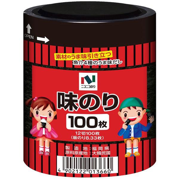 ニコニコのり 味付のり卓上 12切100枚 1個 海苔