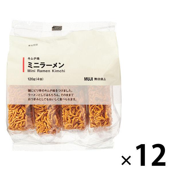 まとめ買いセット 無印良品 キムチ味 ミニラーメン 1g 12袋 良品計画 Lohaco Paypayモール店 通販 Paypayモール
