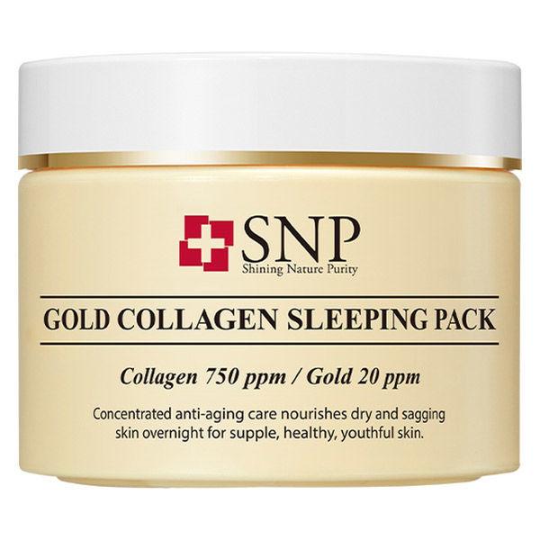 SNP エスエヌピー ゴールドコラーゲン スリーピングパック 100g 韓国コスメ :WN08068:LOHACO !店 通販 SNP アイパッチスリーピングパック