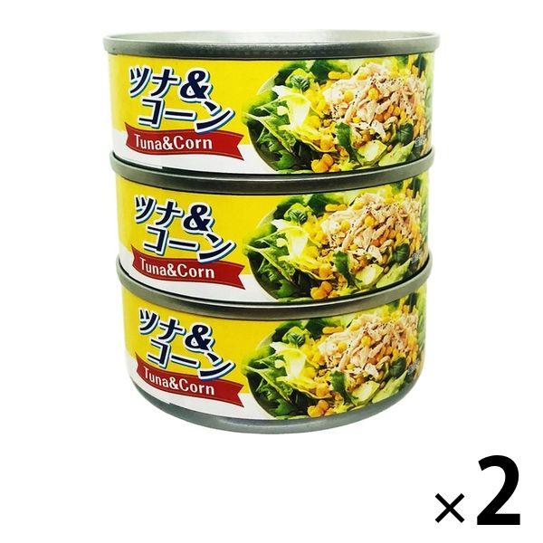 【アウトレット】ツナ＆コーン 70g 1セット（6缶：3缶入×2パック） タイランドフィッシャリージャパン　ツナ缶　コーン缶　サラダ