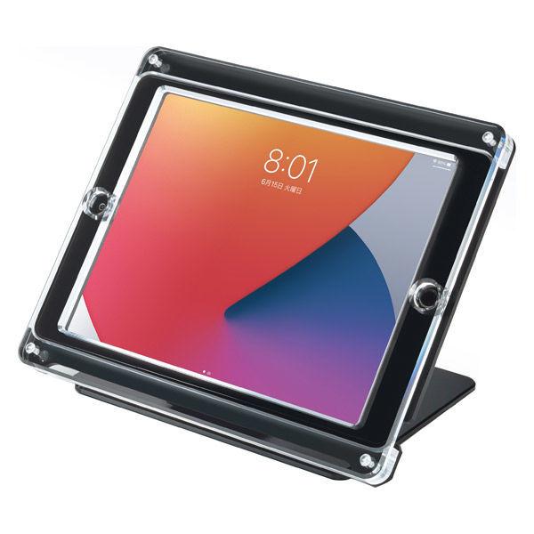 タブレットスタンド iPad用10.2インチ（第7/8/9世代対応） ハイクオリティ アクリル ブラック FTS01BK