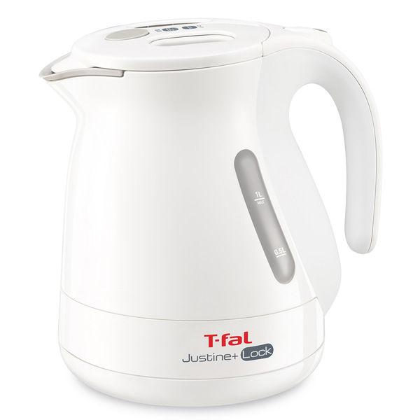 T-fal (ティファール)電気ケトル 1.0L ジャスティン・プラス ロック ホワイト KO4411JP 安心 安全