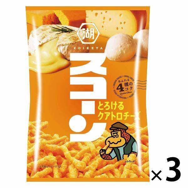セール 湖池屋 スコーン とろけるクアトロチーズ 3袋 スナック菓子 Lohaco Paypayモール店 通販 Paypayモール