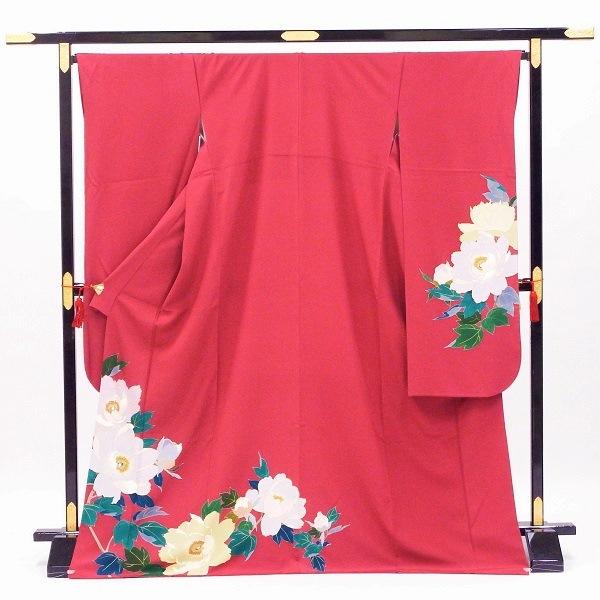 正絹振袖 中古販売 個性際立つ大輪の花