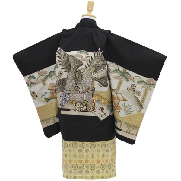 七五三 五歳用袴フルセット 水色 鷹（お取り寄せ品） | 子供の